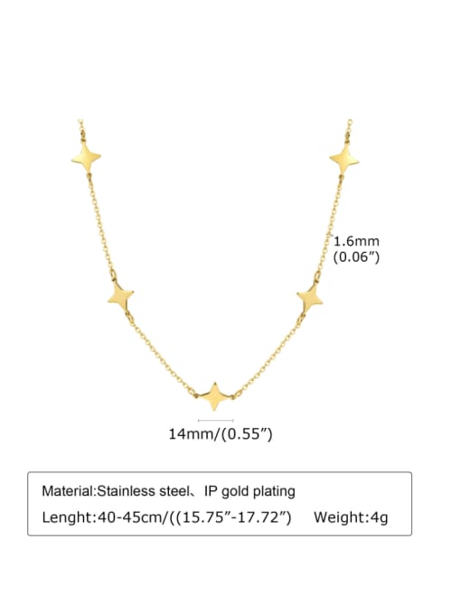 LI MUMU Stainless steel Star Minimalist Necklace 3