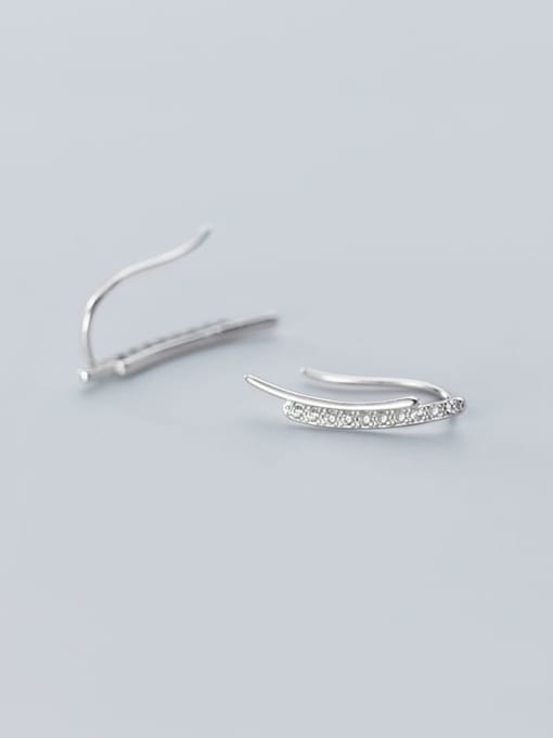 Rosh 925 Sterling Silver Minimalist fashion U-shaped  Hook Earring 2