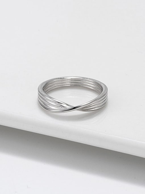 RINNTIN 925 Sterling Silver Geometric Minimalist Stackable Ring 3