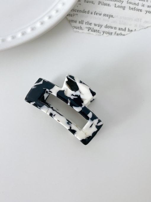 Cow color 4.5cm Cellulose Acetate Minimalist Geometric Alloy Jaw Hair Claw