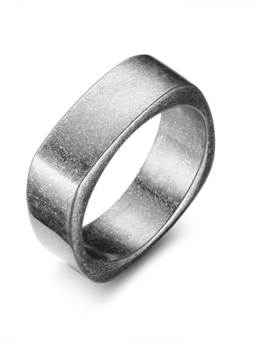 CONG Stainless steel Geometric Minimalist Band Ring 4