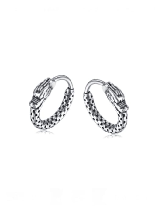 759 steel ear nails Stainless steel Geometric Hip Hop Huggie Earring
