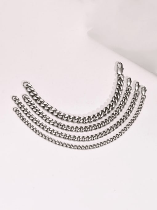 CONG Stainless steel Irregular Hip Hop Geometric  Chain Link Bracelet 0