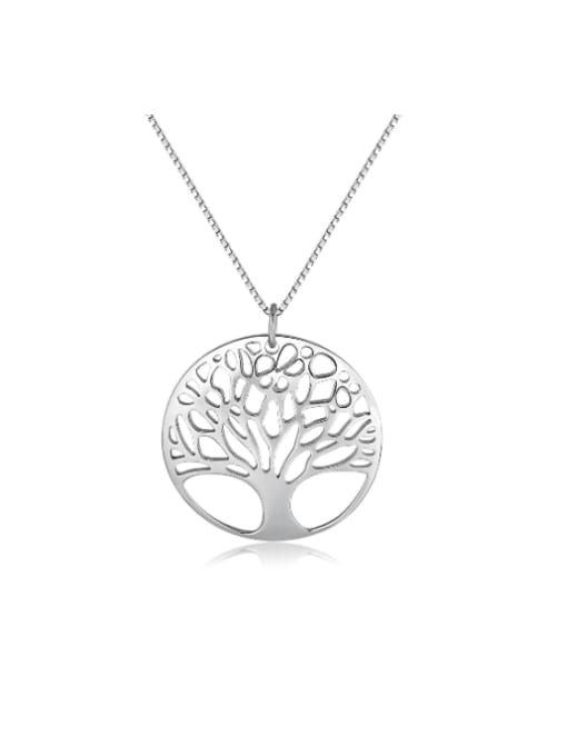 RINNTIN 925 Sterling Silver Tree Minimalist Necklace