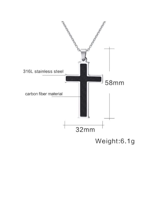 CONG Stainless Steel Cross Minimalist Regligious Necklace 1