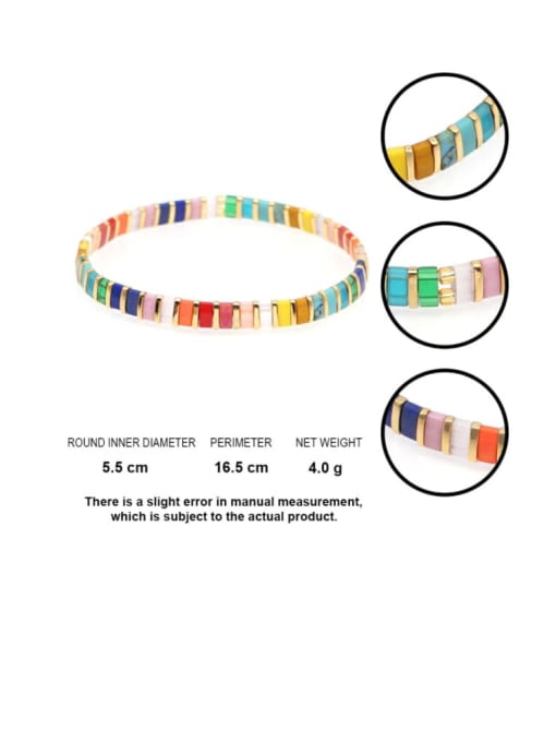 Roxi Tila Bead Bohemia Multi Color Geometric Pure handmade  Bracelet 2