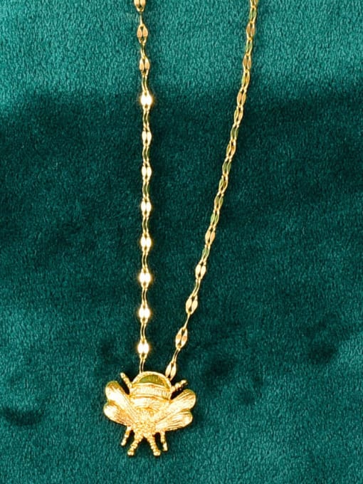 A TEEM Titanium Steel Flower Vintage Necklace 3