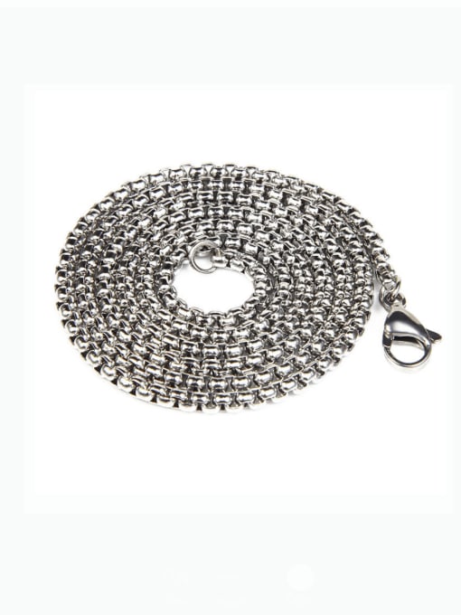 chain 70cm Titanium Steel Cross Hip Hop Necklace
