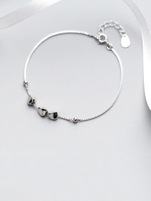 Rosh 925 Sterling Silver  Minimalist Smooth geometric bracelet  Bracelet 0