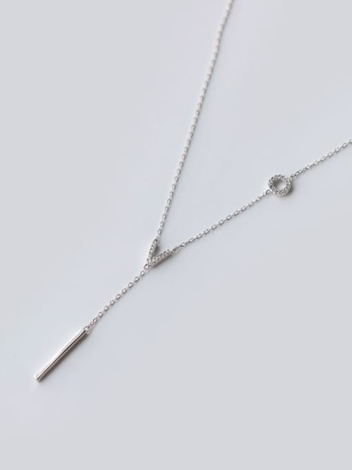 Rosh 925 Sterling Silver Tassel Minimalist Lariat Necklace 3