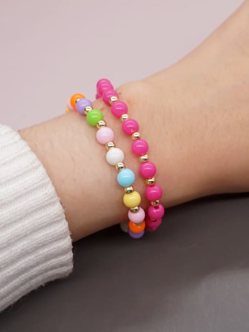Roxi Glass beads Multi Color Geometric Bohemia Beaded Bracelet 2