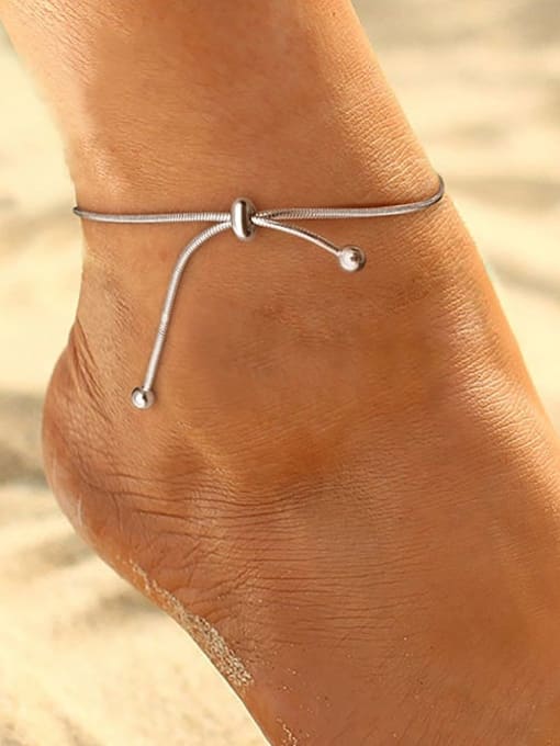 RINNTIN 925 Sterling Silver Butterfly Minimalist Anklet 1