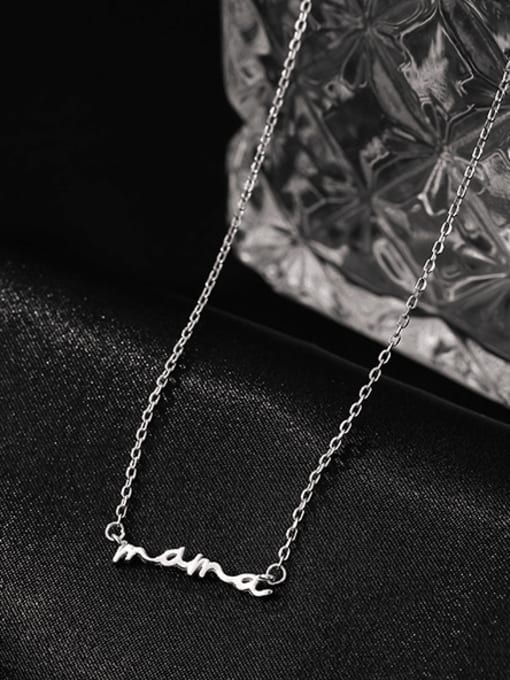 BeiFei Minimalism Silver 925 Sterling Silver Letter Minimalist Necklace 3