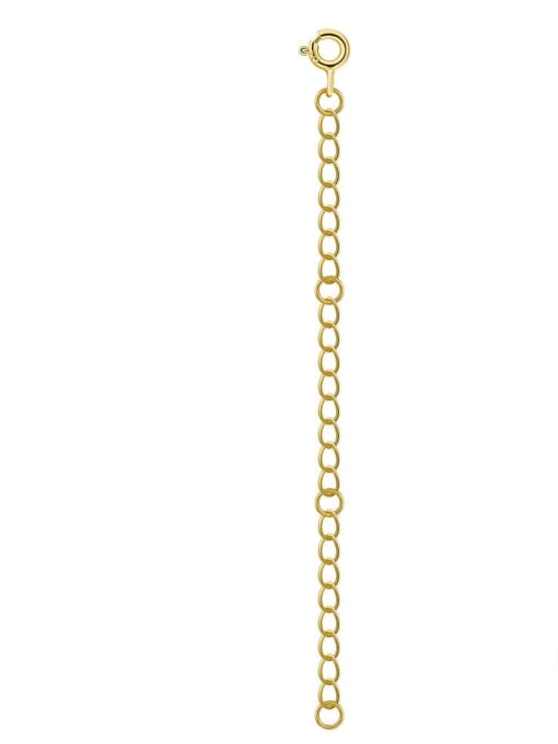 14K gold 8cm 925 Sterling Silver  Minimalist Geometric Tail Chain