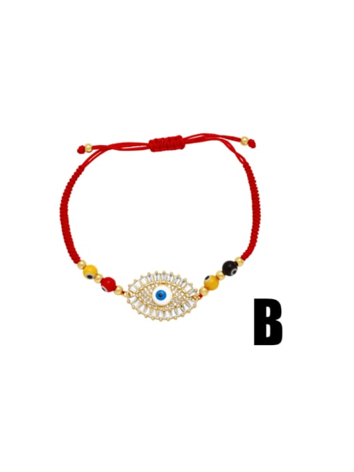 B Brass Cubic Zirconia Weave Vintage Handmade Weave Bracelet