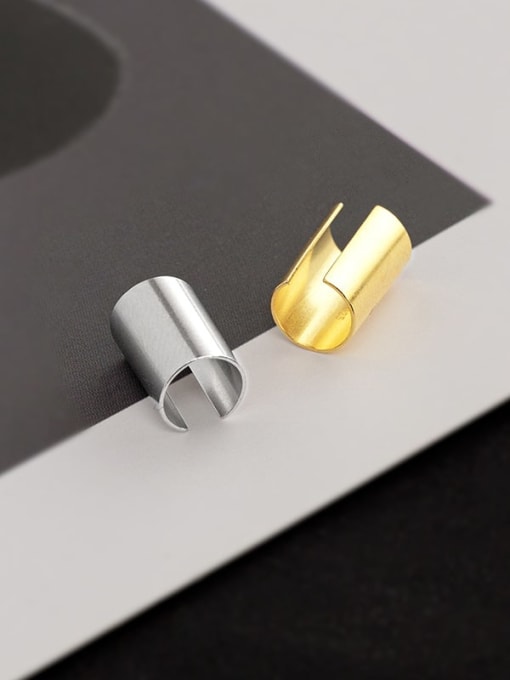 BeiFei Minimalism Silver 925 Sterling Silver Geometric Minimalist Single Earring 2