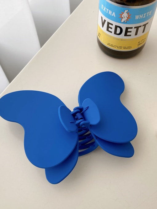Dark blue 15cm Alloy Resin Minimalist Butterfly Multi Color Jaw Hair Claw