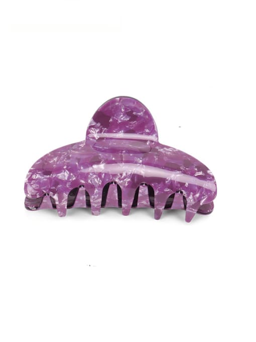 purple Cellulose Acetate Minimalist Geometric Multi Color Jaw Hair Claw