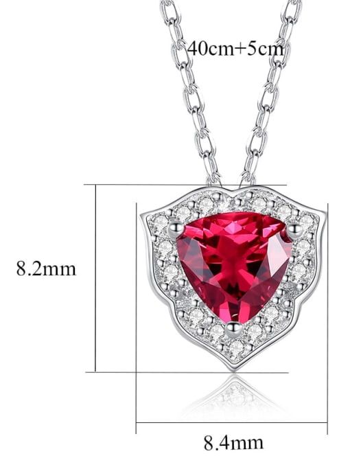 CCUI 925 Sterling Silver Cubic Zirconia Heart Dainty Necklace 4