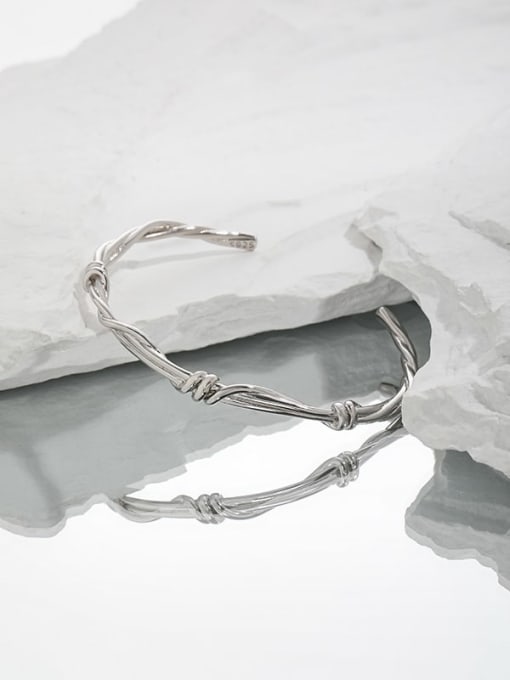 DAKA 925 Sterling Silver Bowknot Vintage Bracelet 1