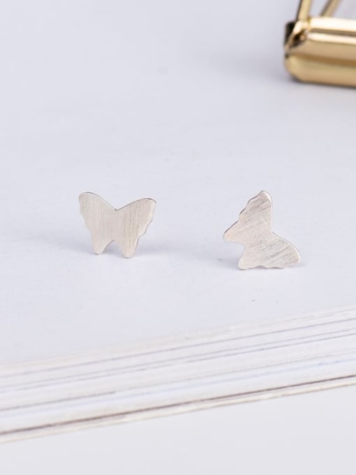 XBOX 925 Sterling Silver Butterfly Vintage Stud Earring 3