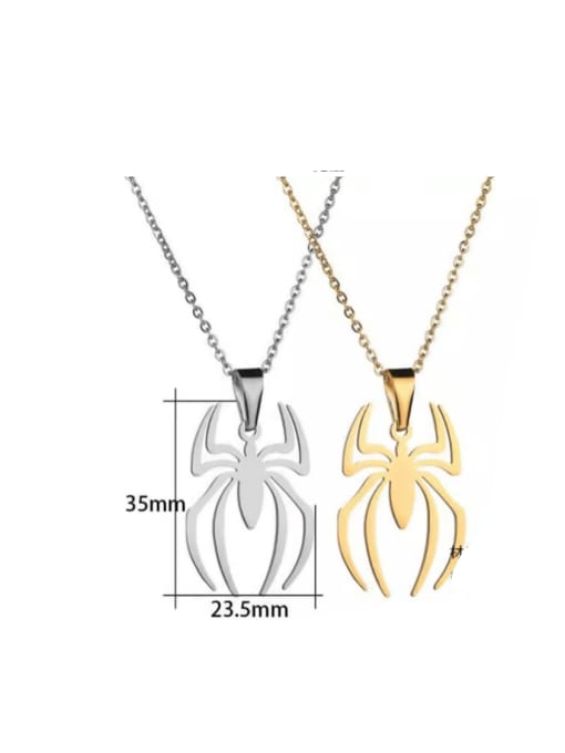 A TEEM Titanium Steel Insect Minimalist Necklace 1