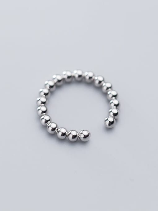 Rosh 925 Sterling Silver Round Minimalist Bead Ring 2