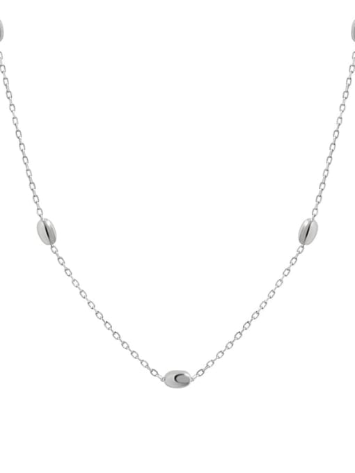 DAKA 925 Sterling Silver Irregular Minimalist Necklace 0