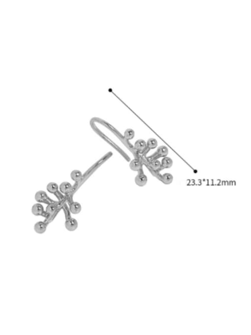 DAKA 925 Sterling Silver Flower Vintage Hook Earring 4
