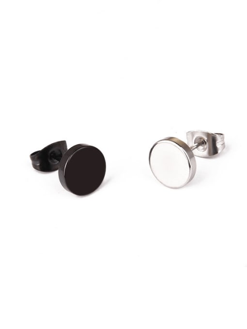 BSL Titanium Steel Geometric Minimalist Single Earring(Single-Only One) 3