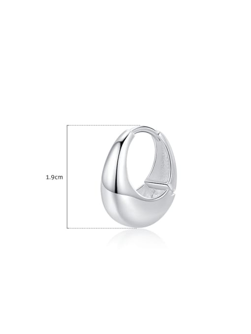 MODN 925 Sterling Silver Geometric Minimalist Single Earring 2