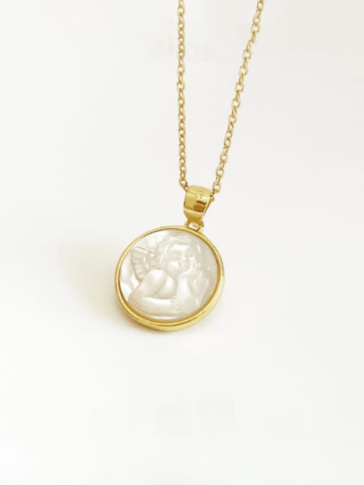 Boomer Cat 925 Sterling Silver With Gold Plated Simplistic Round Necklaces