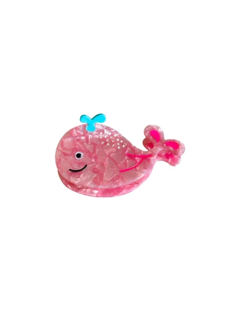 Whale 8.6cm Cellulose Acetate Minimalist Animal Multi Color Jaw Hair Claw