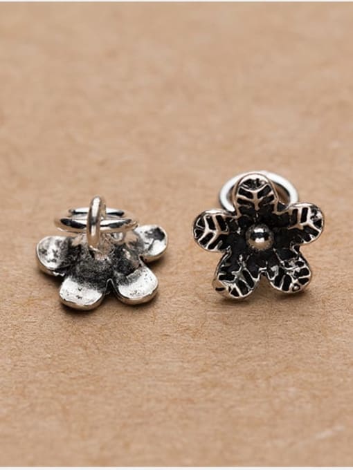 FAN 925 Sterling Silver With Vintage Flowers Pendant Diy Accessories 2