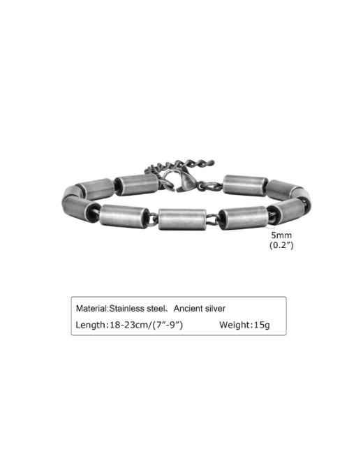 BR 1769 Stainless steel Irregular Hip Hop Bracelet