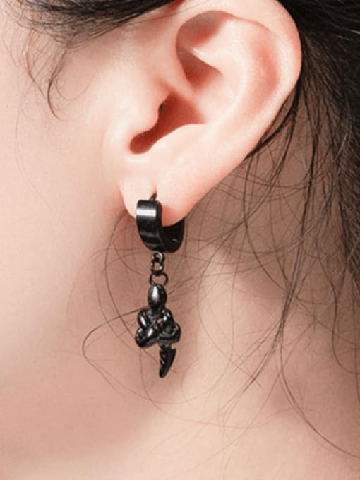 BSL Titanium Steel Irregular Minimalist Single Earring(Single-Only One) 1