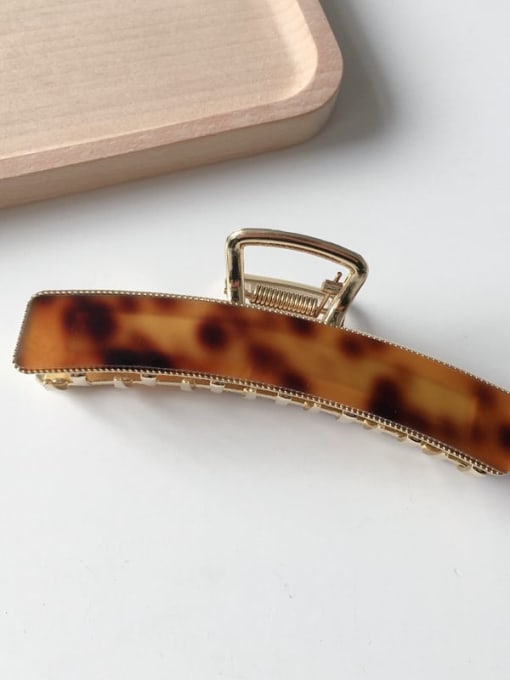 Hawksbill 10.3cm Cellulose Acetate Vintage Geometric Alloy Jaw Hair Claw