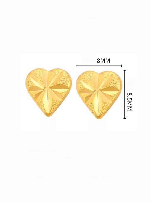 XP Alloy Heart Minimalist Stud Earring 1