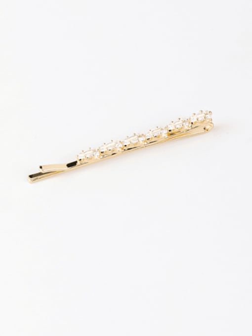A  Flat(gold) Alloy With Rose Gold Plated Fashion Geometric Hair Pins