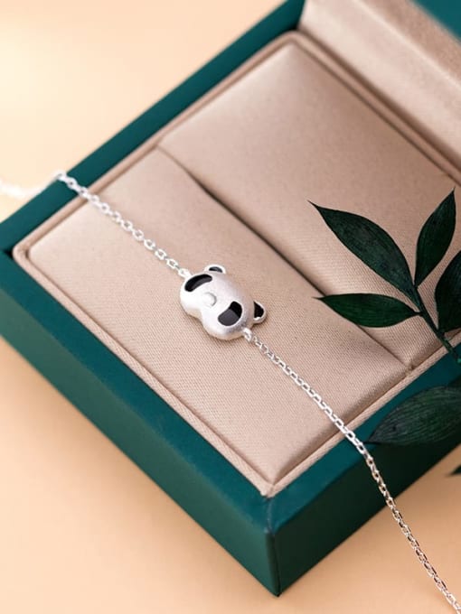 Rosh 925 Sterling Silver Panda Cute Link Bracelet 2