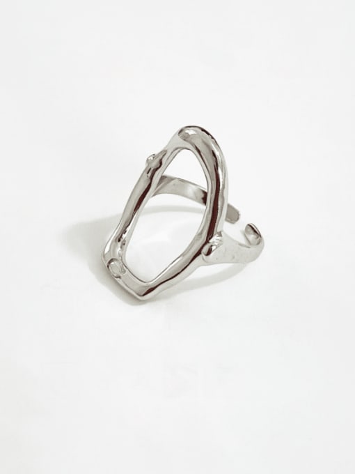 Boomer Cat Sterling silver shaped design exaggerated ring