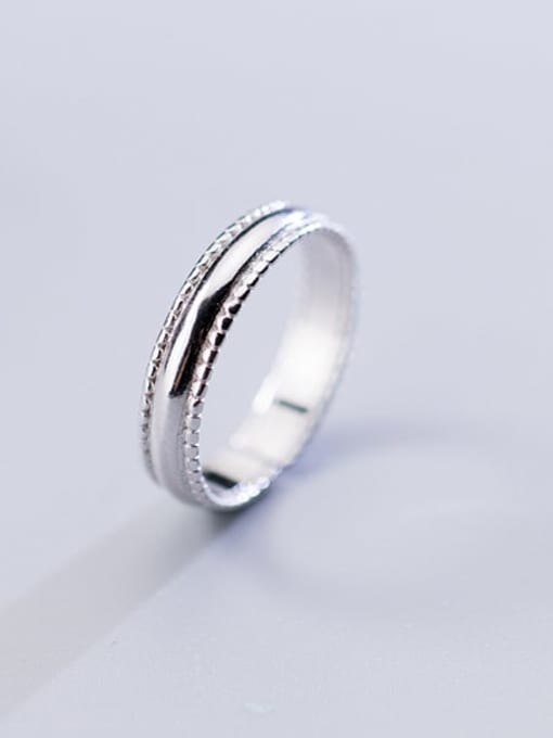 Rosh 925 sterling silver round minimalist free size ring 0