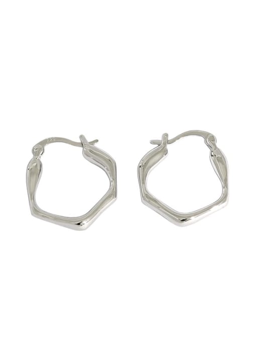 DAKA 925 Sterling Silver  Minimalist rregular geometric polygon earrings 4
