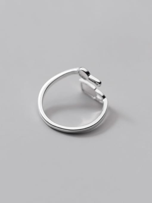 Rosh 925 Sterling Silver Key Minimalist Band Ring 4