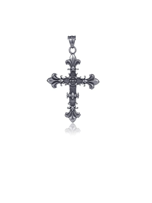 Pendant (without necklace) Titanium Vintage Cross  Pendant