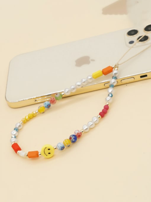 MMBEADS Imitation Pearl Multi Color Acrylic Flower Bohemia Mobile Phone Accessories 1