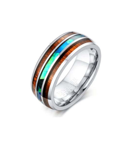 CONG Stainless steel Geometric Minimalist Band Ring 0
