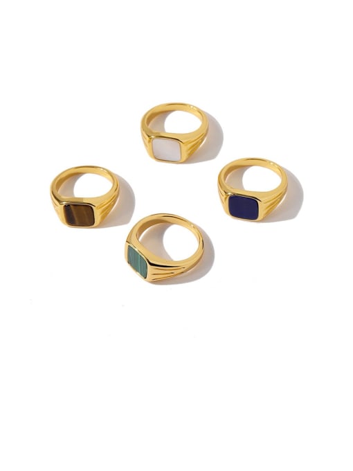 My Model Copper Square Minimalist Band Ring