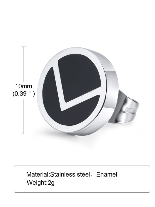CONG Stainless steel Geometric Minimalist Single Earring 2