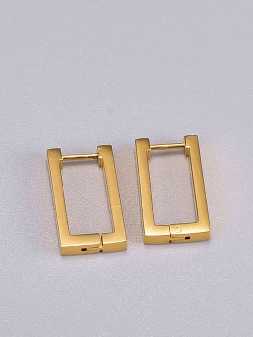 A TEEM Titanium Steel Geometric Minimalist Drop Earring 1